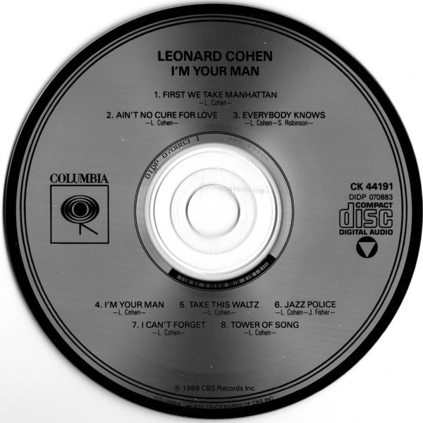 Leonard Cohen : I'm Your Man (CD, Album, DAD)