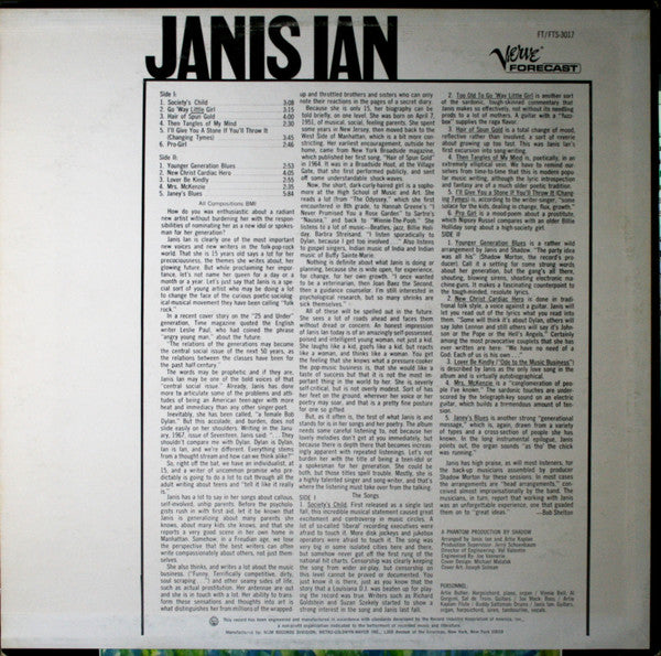 Janis Ian : Janis Ian (LP, Album)