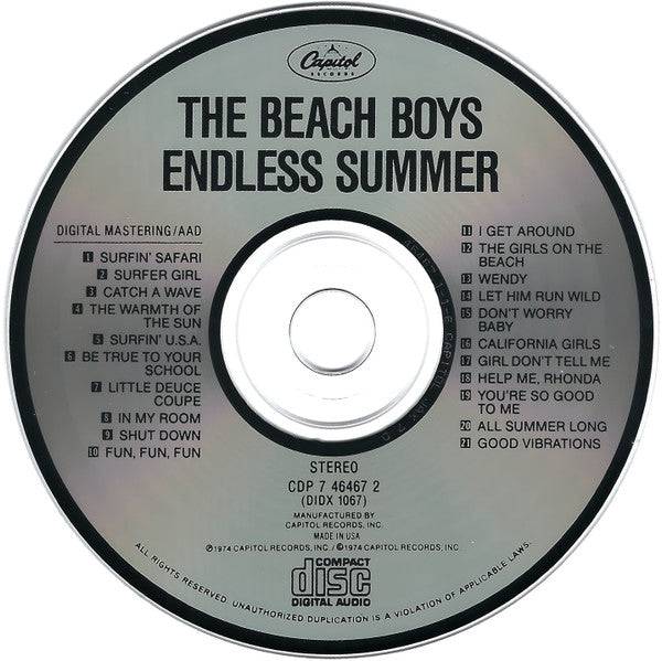 The Beach Boys : Endless Summer (CD, Comp, RE)