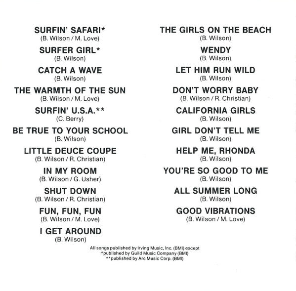 The Beach Boys : Endless Summer (CD, Comp, RE)