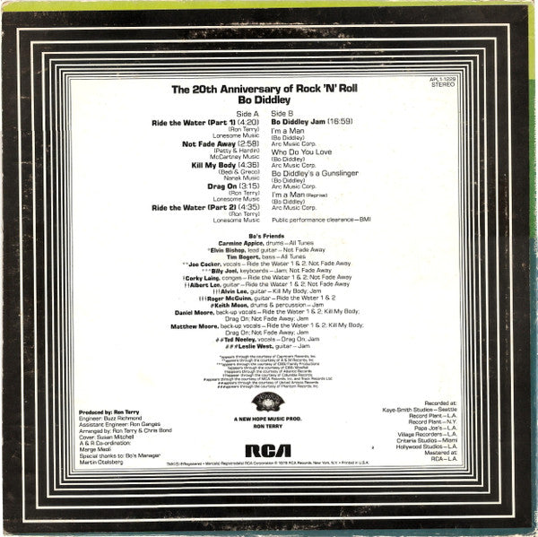 Bo Diddley : The 20th Anniversary Of Rock 'N' Roll (LP, Album)