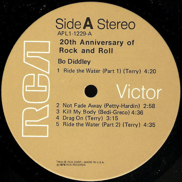 Bo Diddley : The 20th Anniversary Of Rock 'N' Roll (LP, Album)