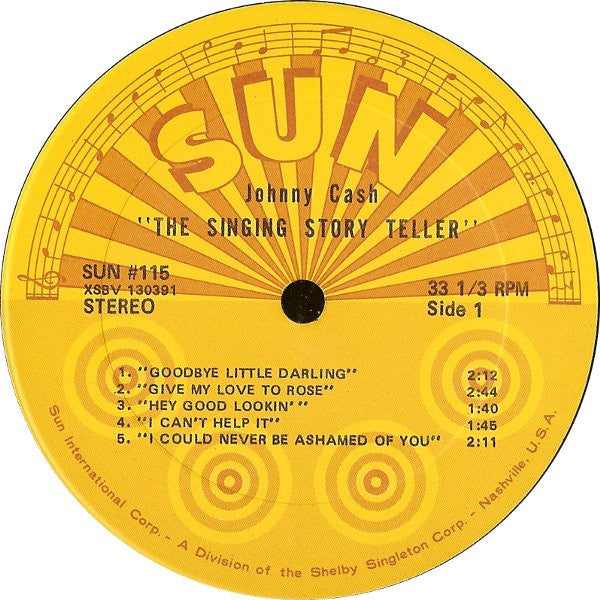 Johnny Cash & The Tennessee Two : The Singing Story Teller (LP, Album, Comp)