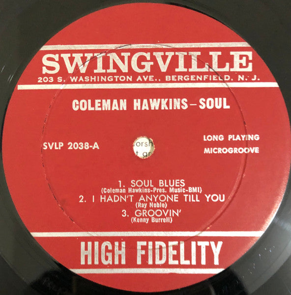 Coleman Hawkins : Soul (LP, Album, Mono)