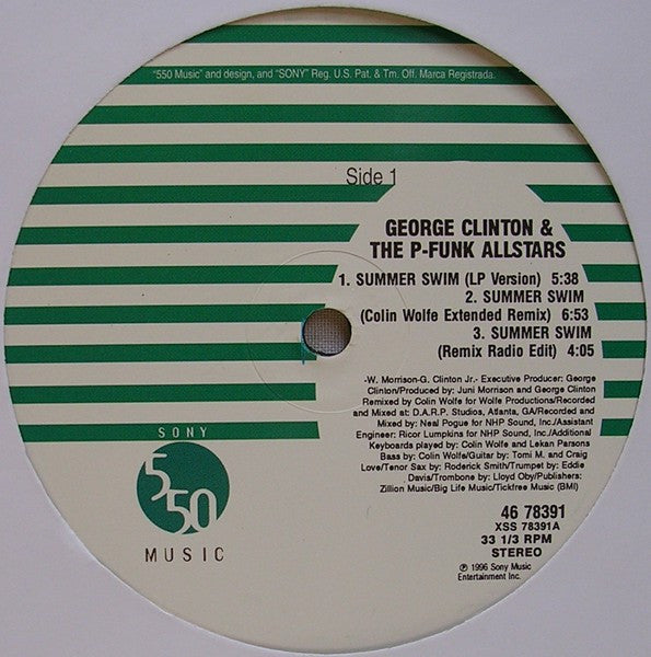 George Clinton & The P-Funk Allstars* : Summer Swim (12")