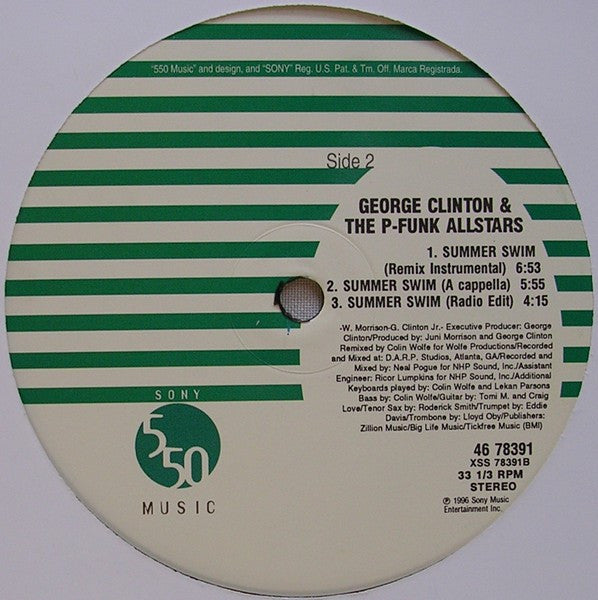 George Clinton & The P-Funk Allstars* : Summer Swim (12")