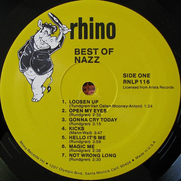 Nazz : Best Of Nazz (LP, Comp)