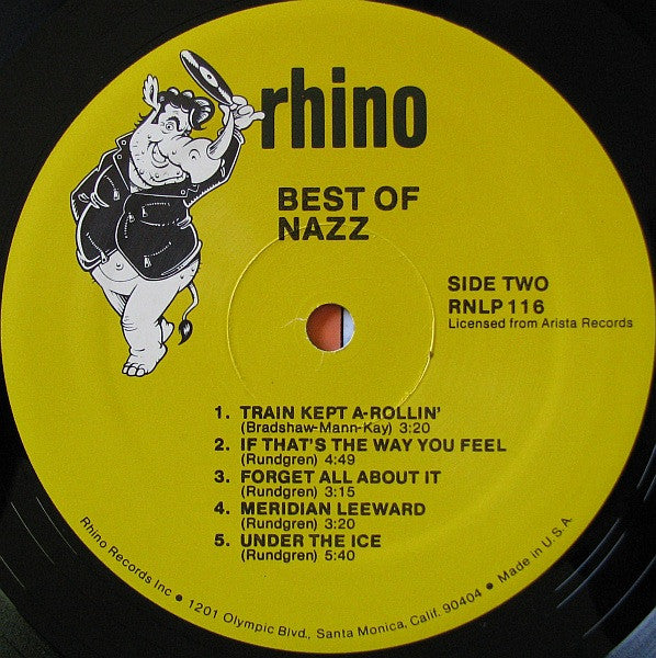 Nazz : Best Of Nazz (LP, Comp)