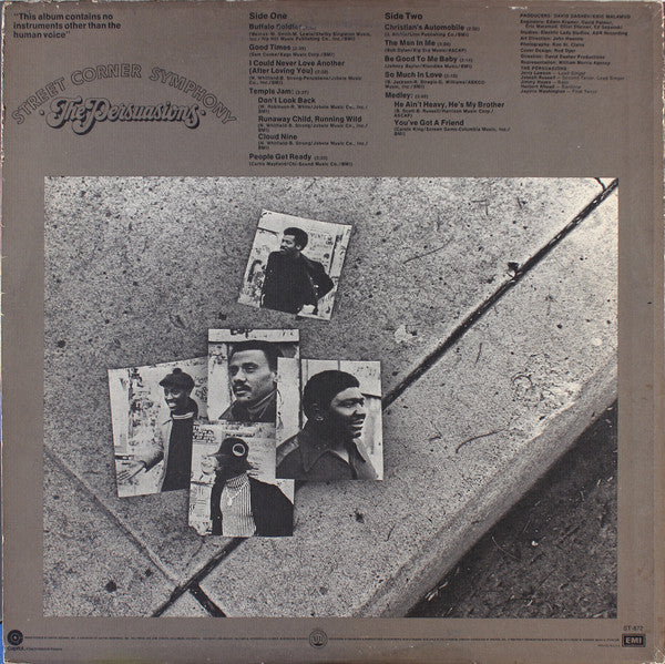 The Persuasions : Street Corner Symphony (LP, Album, Win)