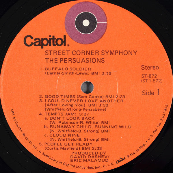 The Persuasions : Street Corner Symphony (LP, Album, Win)