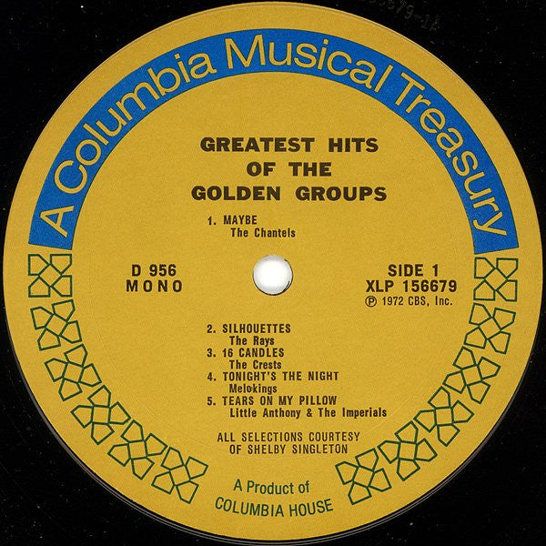 Various : Greatest Hits Of The Golden Groups (LP, Comp, Mono)