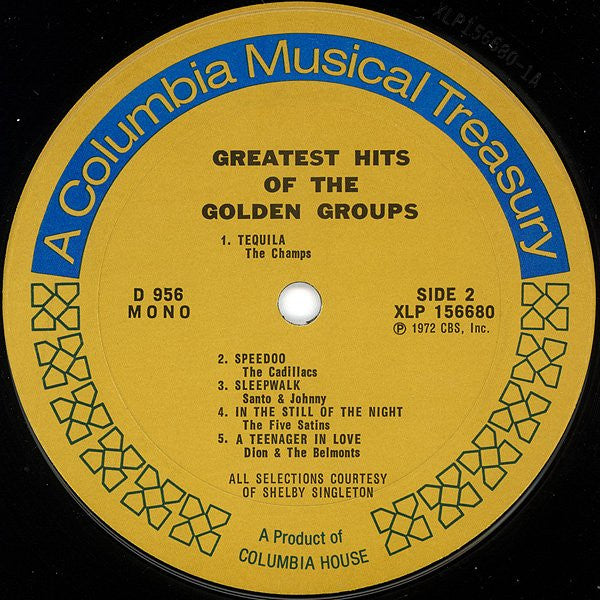 Various : Greatest Hits Of The Golden Groups (LP, Comp, Mono)