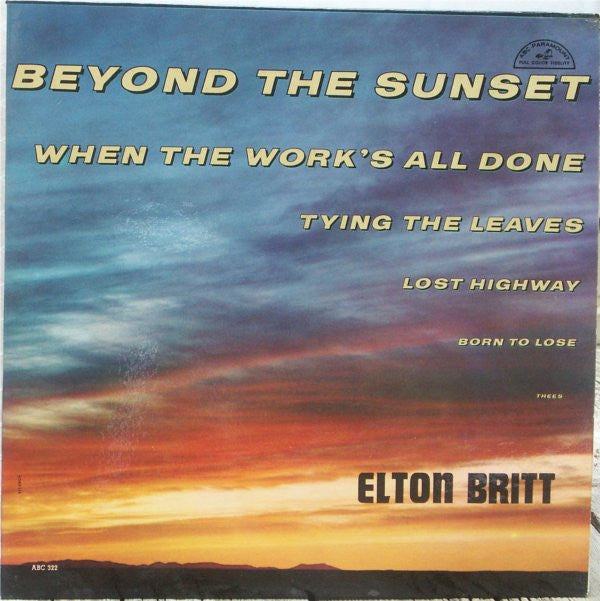 Elton Britt : Beyond The Sunset (LP, Album, Mono)