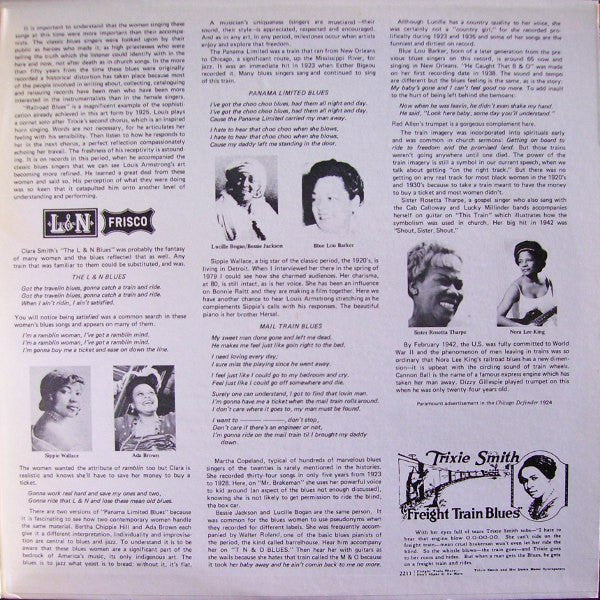 Various : Women's Railroad Blues (Sorry But I Can't Take You) (LP, Comp)