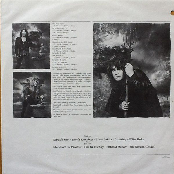 Ozzy Osbourne : No Rest For The Wicked (LP, Album, Car)