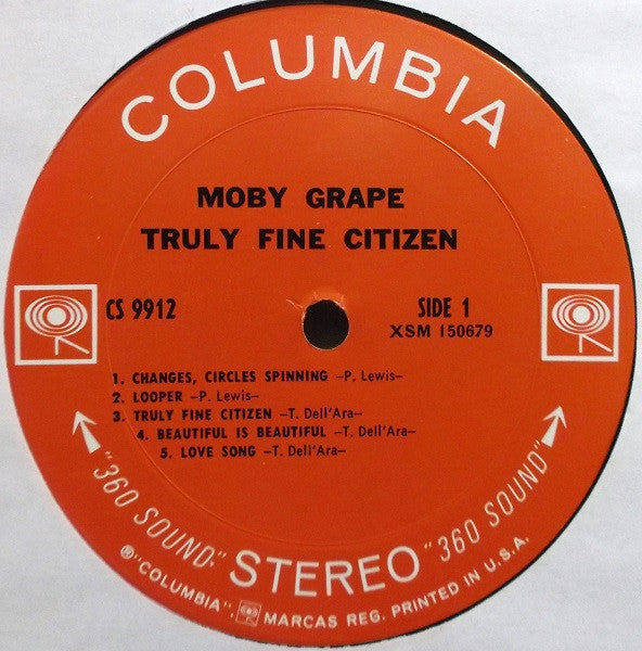 Moby Grape : Truly Fine Citizen (LP, Album, Ter)