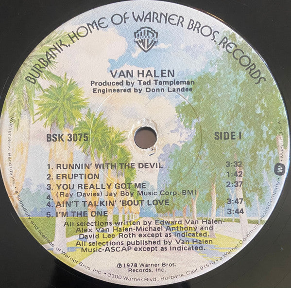 Van Halen : Van Halen (LP, Album, M/Print, Jac)