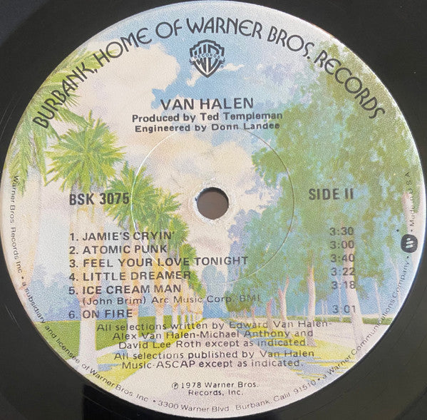 Van Halen : Van Halen (LP, Album, M/Print, Jac)