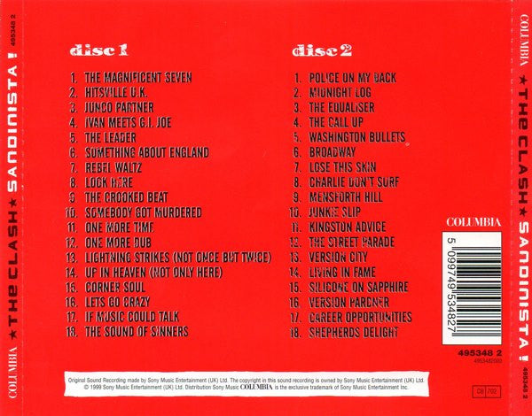 The Clash : Sandinista! (2xCD, Album, RE, RM)