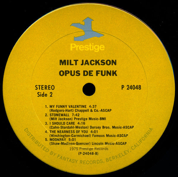 Milt Jackson : Opus De Funk (2xLP, Comp, Gat)