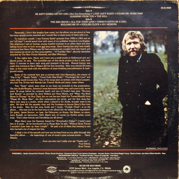 Harry Nilsson : Early Tymes (LP, Comp)