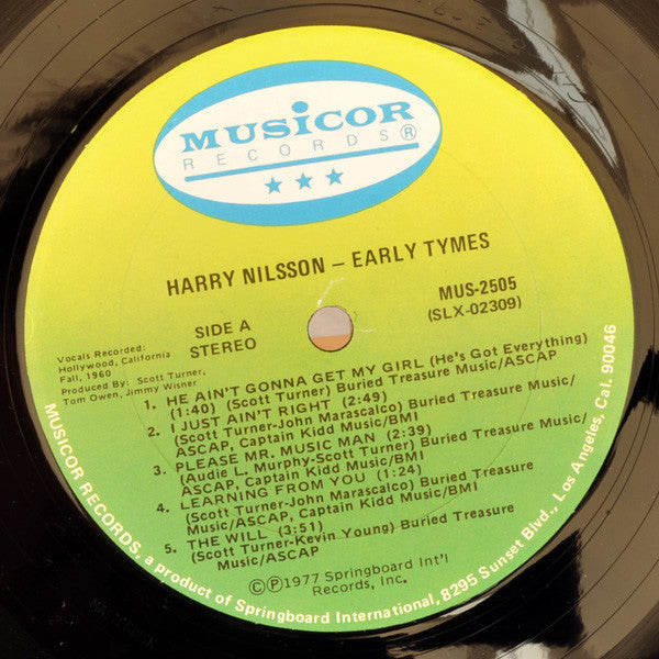 Harry Nilsson : Early Tymes (LP, Comp)