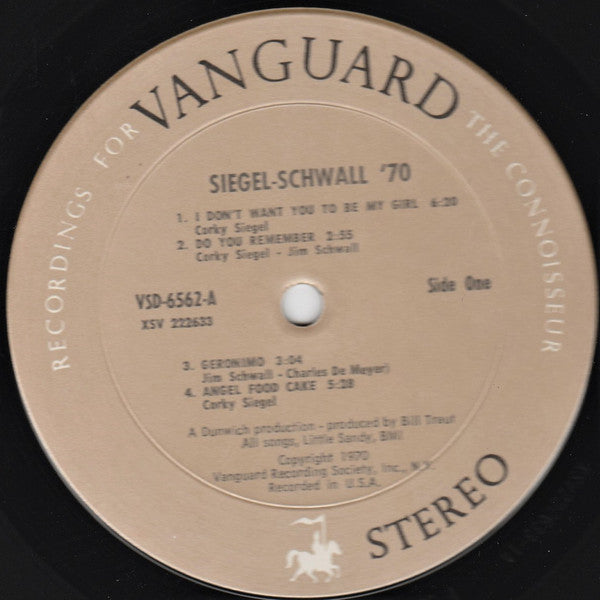 The Siegel-Schwall Band : Siegel–Schwall ’70 (LP, Album)