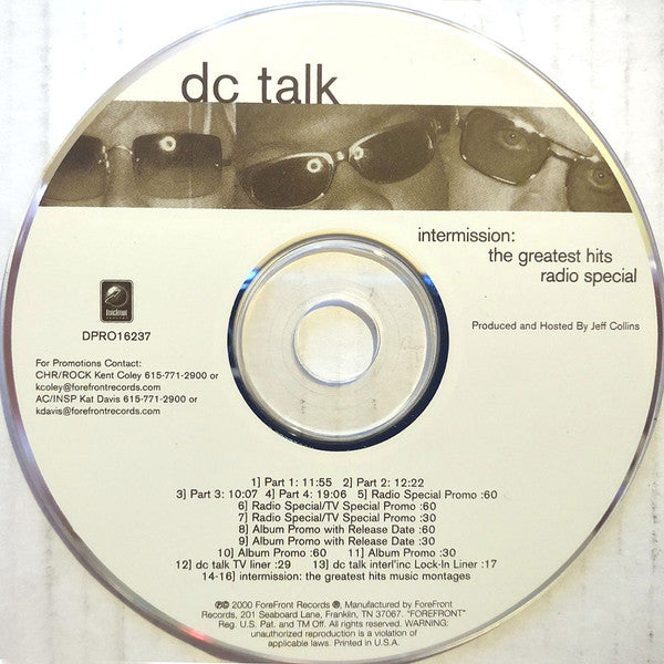 DC Talk : Intermission: The Greatest Hits Radio Special (CD, Maxi, Promo)