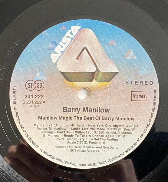 Barry Manilow : Manilow Magic The Best Of Barry Manilow (LP, Comp)