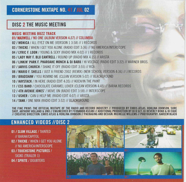 DJ Eque, DJ KSly & DJ Beverly Bond, Various : Cornerstone Mixtape - July 2002 #41 (CD, Mixed, Mixtape, Promo + CD, Comp, Promo)