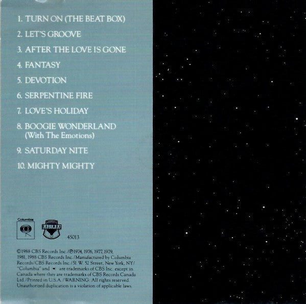 Earth, Wind & Fire : The Best Of Earth Wind & Fire, Vol. II (CD, Comp, RP)