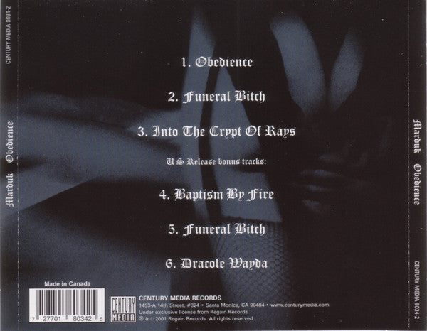 Marduk : Obedience (CD, EP)