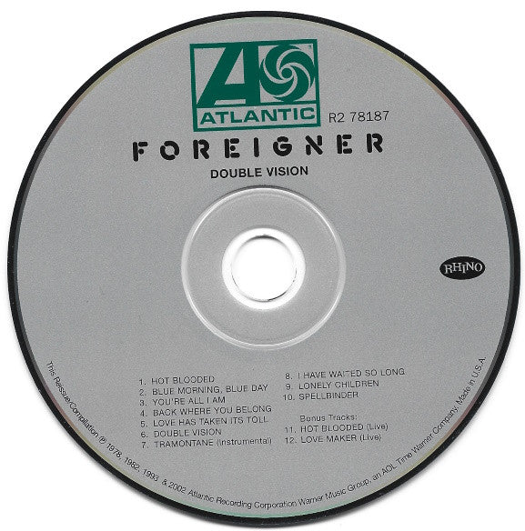 Foreigner : Double Vision (CD, Album, RE, RM)