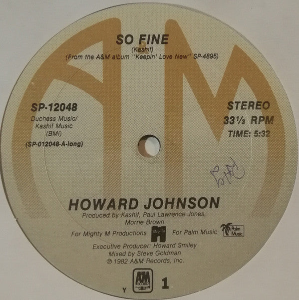 Howard Johnson : So Fine (12")