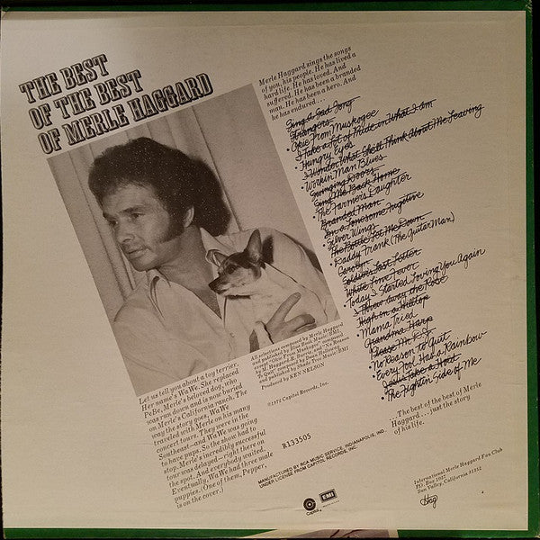 Merle Haggard : The Best Of The Best Of Merle Haggard (LP, Comp, Club, Ind)
