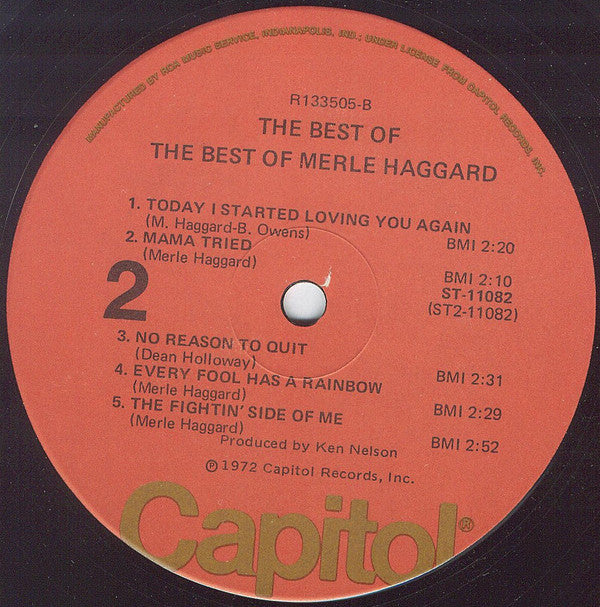 Merle Haggard : The Best Of The Best Of Merle Haggard (LP, Comp, Club, Ind)