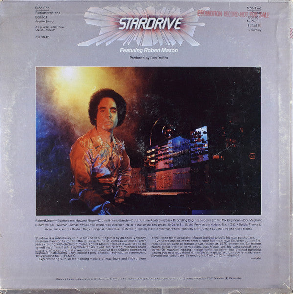 Stardrive Featuring Robert Mason (6) : Stardrive (LP)