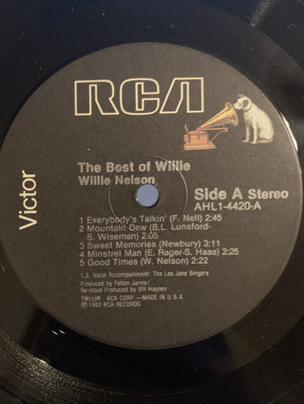 Willie Nelson : The Best Of Willie (LP, Comp)