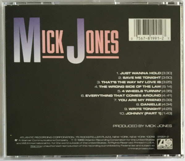 Mick Jones (2) : Mick Jones (CD, Album)