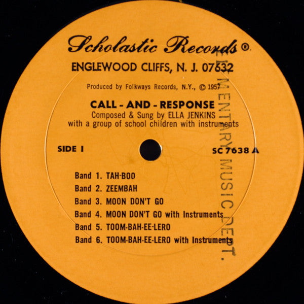 Ella Jenkins : Call - And - Response: Rhythmic Group Singing (LP, Album)