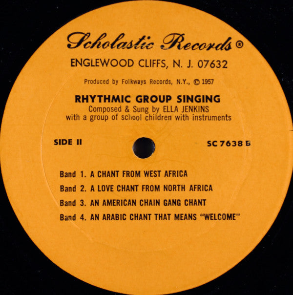 Ella Jenkins : Call - And - Response: Rhythmic Group Singing (LP, Album)