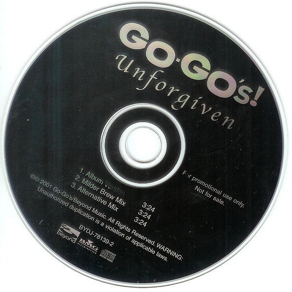 Go-Go's : Unforgiven (CD, Single, Promo)