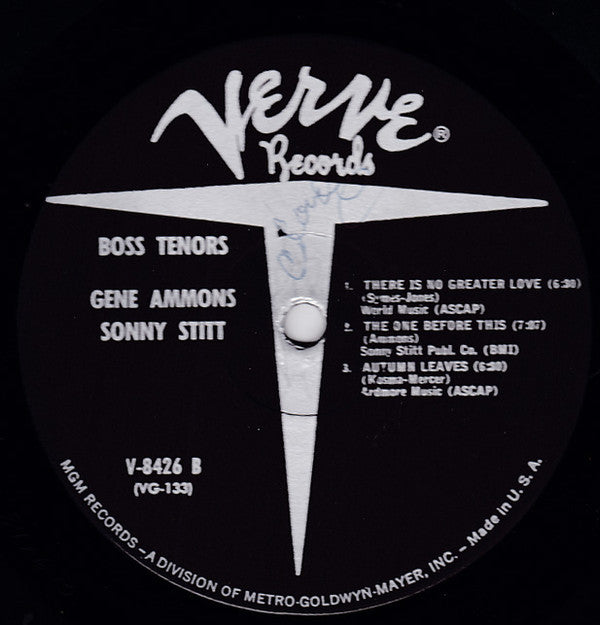 Gene Ammons / Sonny Stitt : Boss Tenors: Straight Ahead From Chicago August 1961 (LP, Album, Mono)