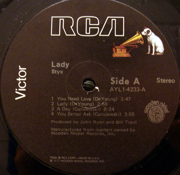 Styx : Lady (LP, Album, RE)