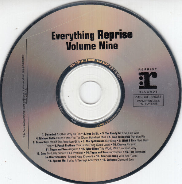 Various : Everything Reprise (Volume Nine) (CD, Comp, Promo)