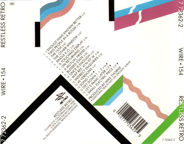 Wire : 154 (CD, Album, RE, Lon)