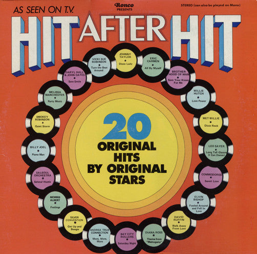 Various : Hit After Hit (LP, Comp, Ora)