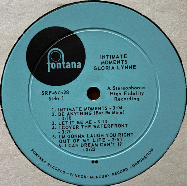 Gloria Lynne : Intimate Moments (LP, Album)