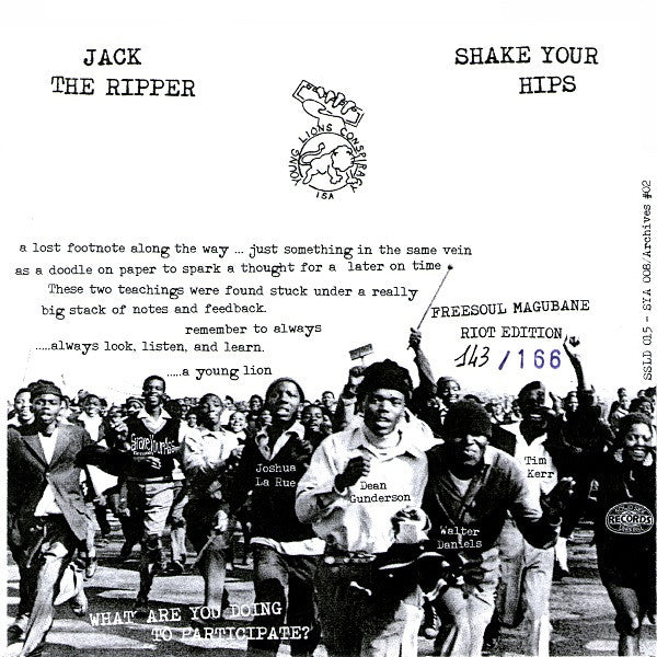 Jack O'Fire : The Lost Lessons (7", Single, Num)