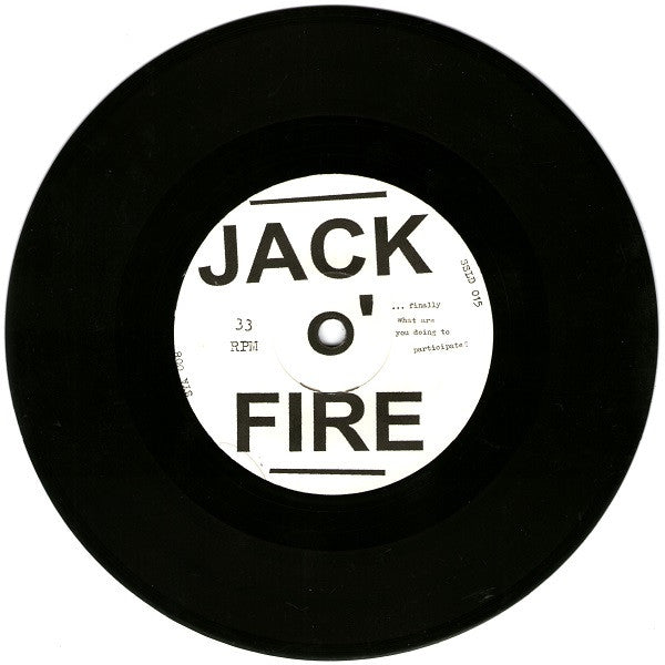 Jack O'Fire : The Lost Lessons (7", Single, Num)